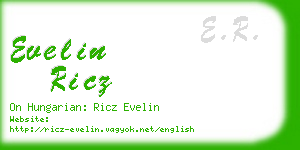 evelin ricz business card